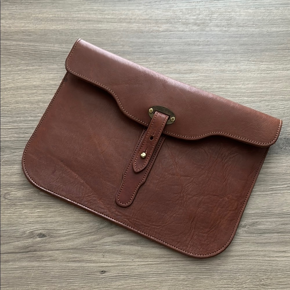 Elegant Colonel Littleton clutch 2 Brown Leather unisex Bag